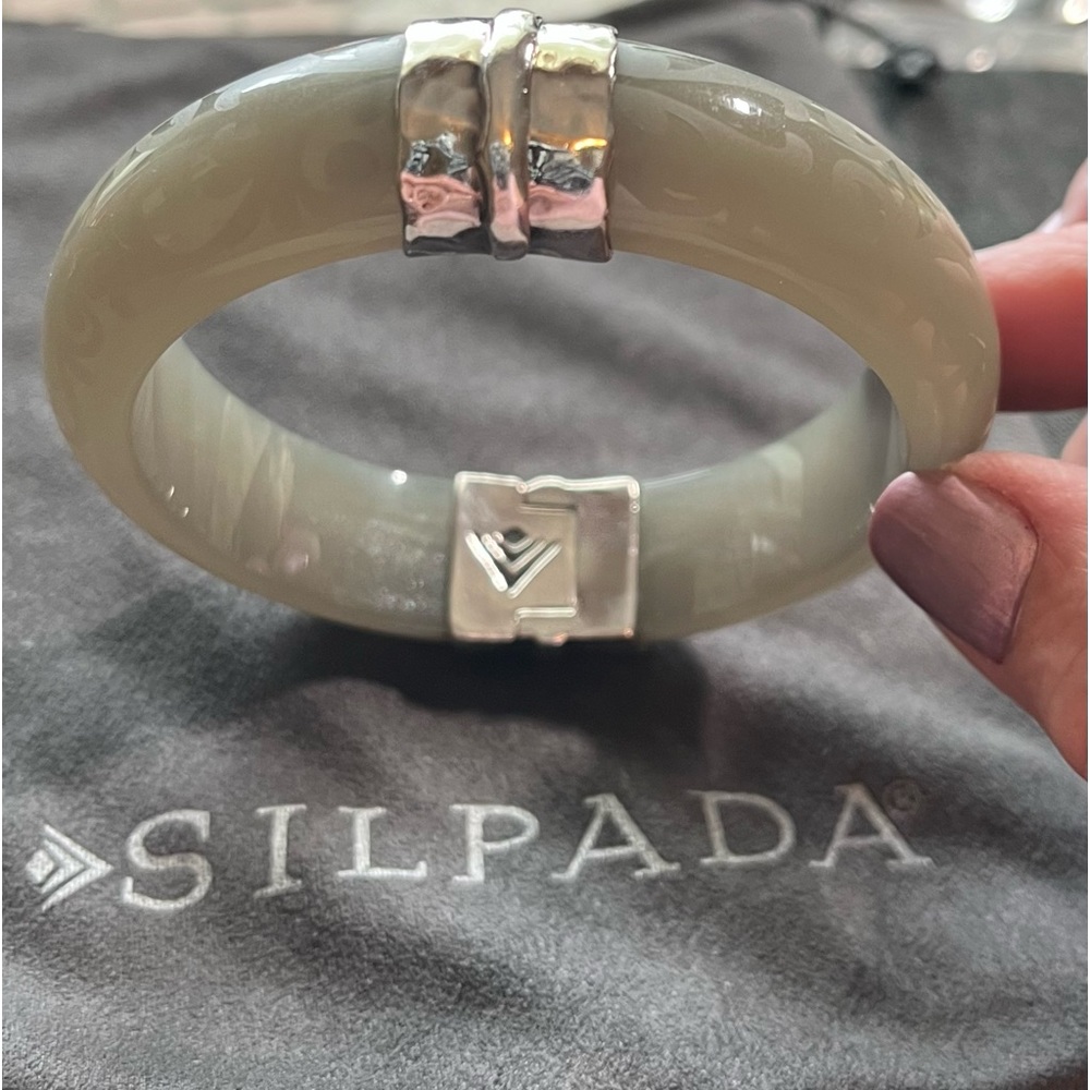 Silpada Sterling Silver and Resin Bangle